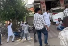 Photo of बीजेपी नेता के पति की दबंगई का वीडियो वायरल, बीच सड़क पर युवक की बेरहमी से पिटाई