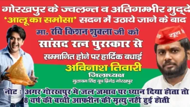 Photo of गोरखपुर में पोस्टर वार: समोसे का मुद्दा उठाने पर सपा का रवि किशन पर तंज
