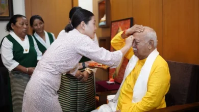 Photo of मोहन भागवत ने मनाया रक्षाबंधन, तिब्बती बहनों से बंधवाया राखी