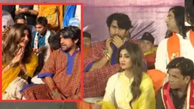 Photo of शिल्पा शेट्टी ‘सनातन हिंदू एकता पदयात्रा’ में हुईं शामिल, धीरेंद्र कृष्ण शास्त्री के संग तस्वीरें वायरल
