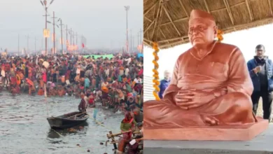 Photo of प्रयागराज माघ मेले में मुलायम सिंह यादव की प्रतिमा को लेकर विवाद, सपा ने साधा निशाना
