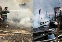 Photo of गाजियाबाद के इंदिरापुरम में भीषण आग, 150 से ज्यादा झुग्गियां जलकर खाक