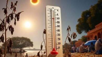 Photo of उत्तर प्रदेश में भीषण गर्मी का कहर: 26 जिलों में हीटवेव अलर्ट, पारा 45°C के करीब