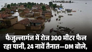 Photo of Lucknow Flood: गोमती-सई नदी उफान पर, फैजुल्लागंज की कॉलोनियां डूबीं—3,500 किसानों की फसलें तबाह, डीएम ने नाव से लिया जायजा